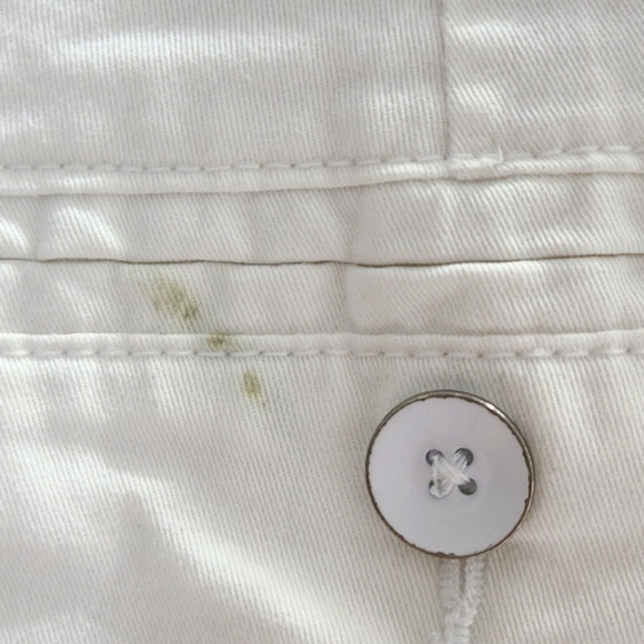 Size 10 Khakis Gap White 37" Long Zipper Fly 5 Pocket - Picture 4 of 7
